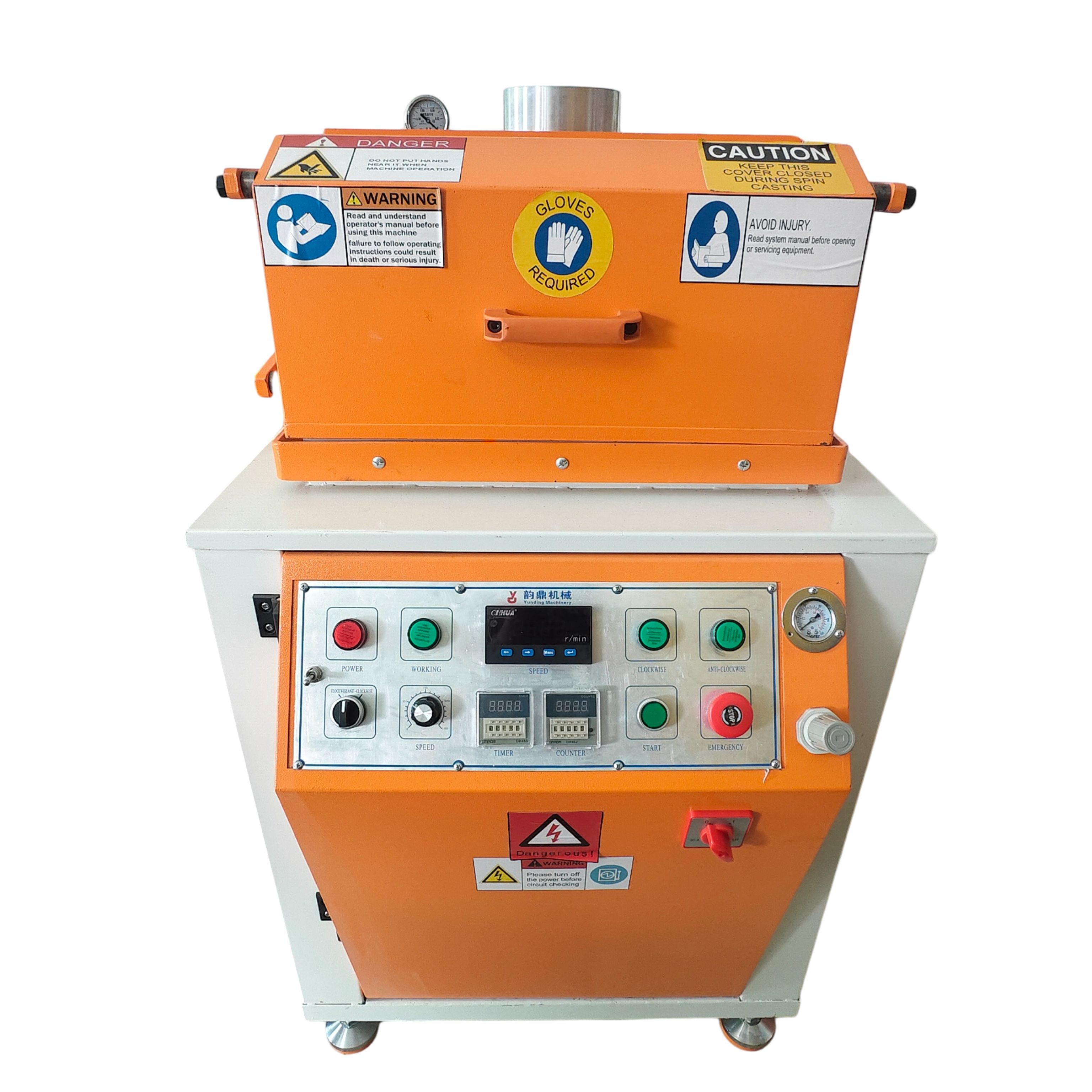 Semi Automatic Centrifugal Casting Machine Imitation Jewelrys Zinc Alloy Metal