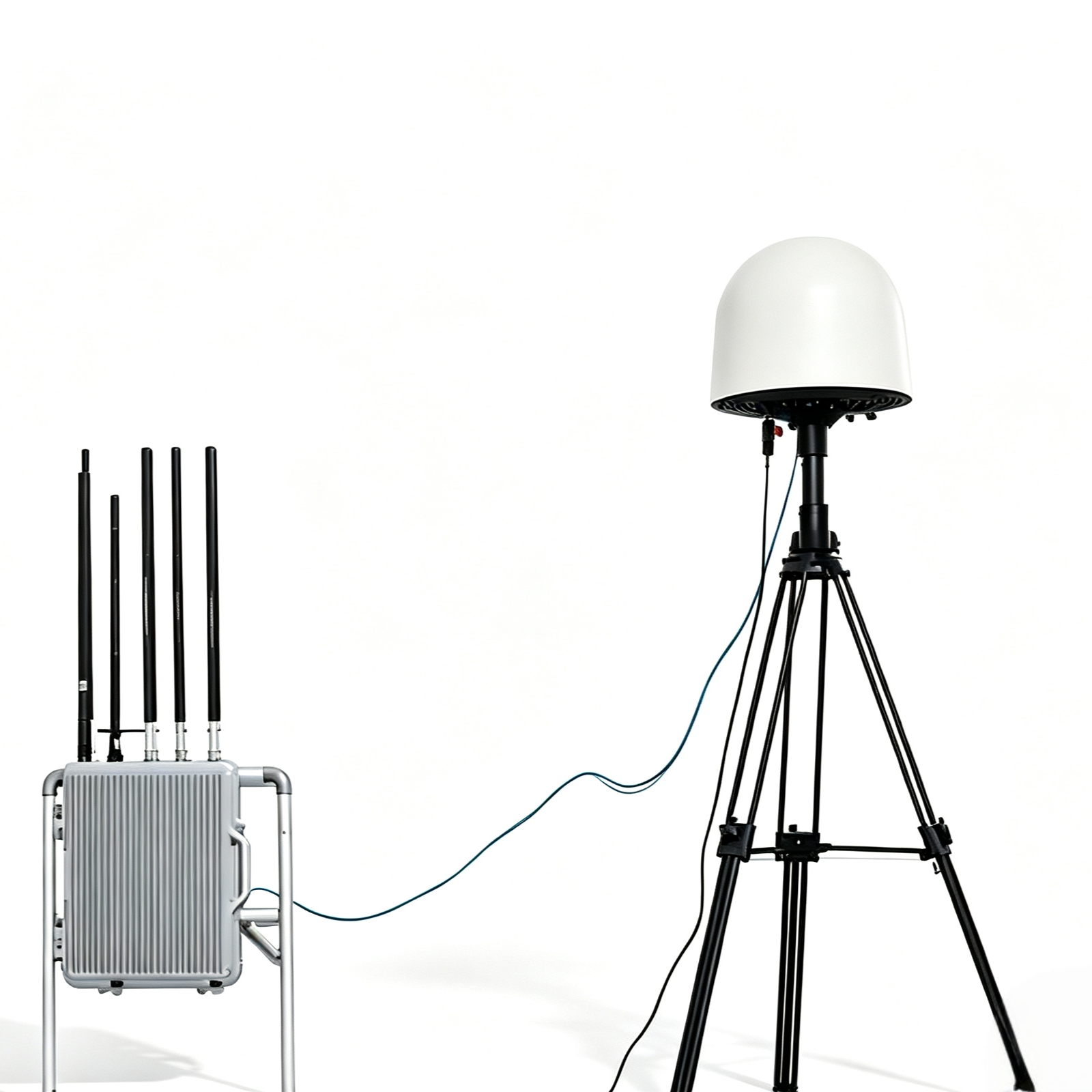30MHz~6GHz Fixed Anti Drone System With 10km Detection Distance 5km Interference Distance