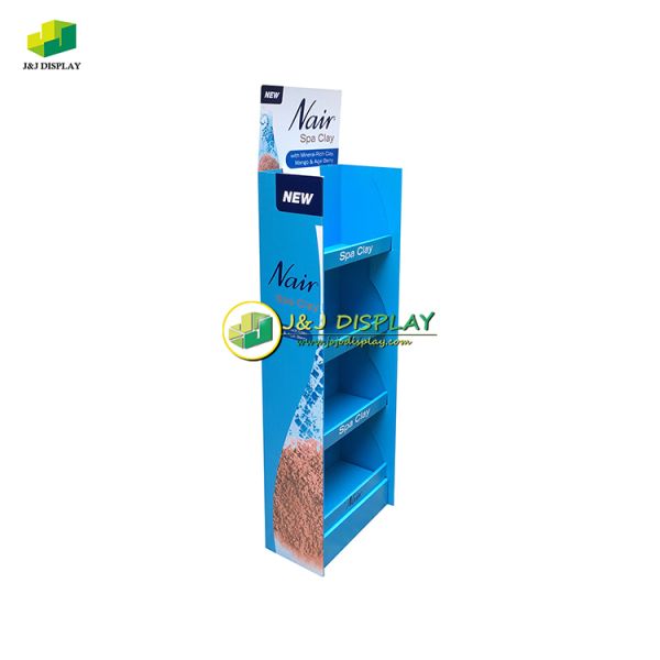 Foods Milk Powder Corrugated Cardboard Floor Display Foldable for Promotion Retail