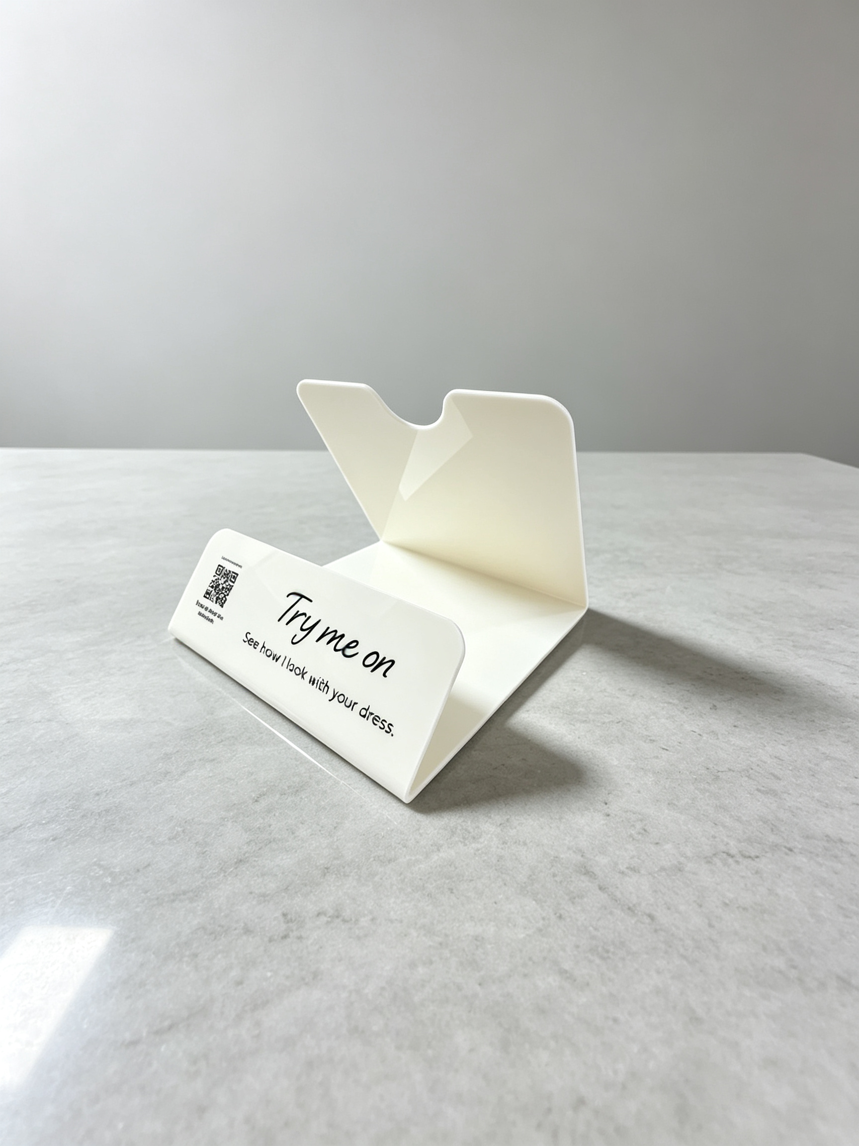 White Acrylic Bouquet Display Stand, Portable Flower Holder for Wedding Ceremony, Party Events, Florist Shop Counter & Retail Display, Customizable
