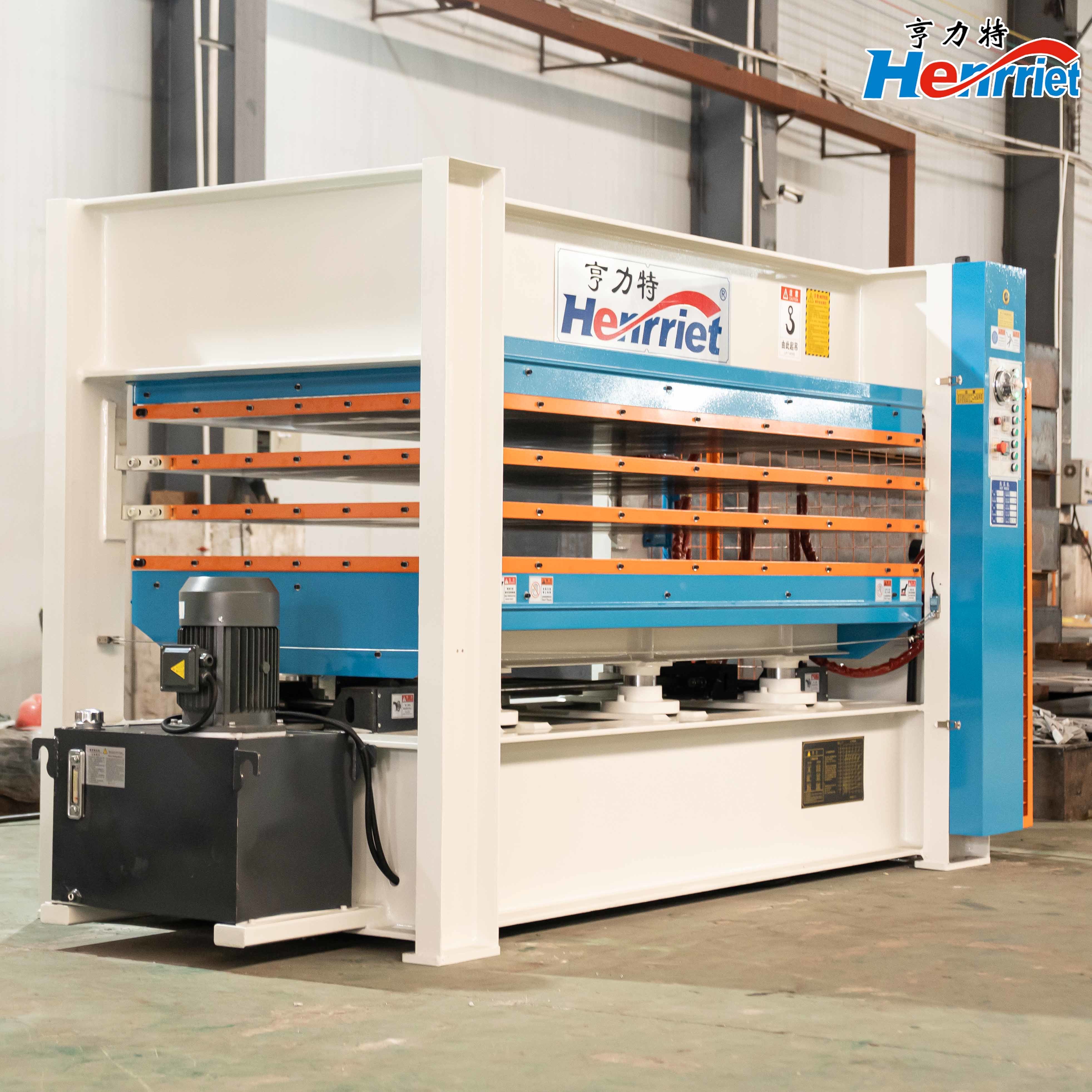 3-Layer Hydraulic Up-Stroke Hot Press with 50 Tons Maximum Pressure and 120℃ Operating Temperature for Door Panel Manufacturing
