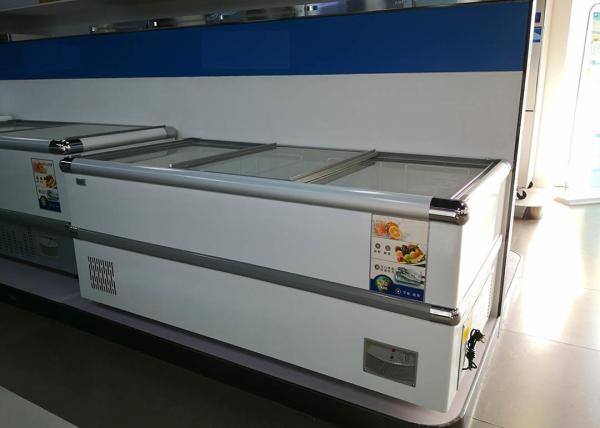 congelador refrigerando estático da ilha do supermercado de 2000mm mecânico