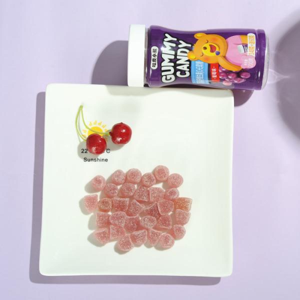 Antioxidant Grape seed Pectin Gummy Vitamins , Jelly Gummy Bear 200g Bottle