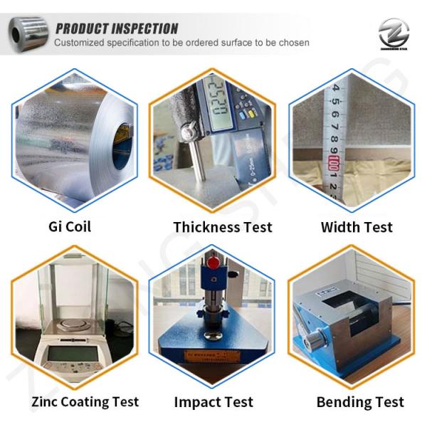 Poids de bobine 3-8 tonnes Dureté moyenne dure 22 calibre grande fleur CGCC bobine d'acier galvanisé à chaud