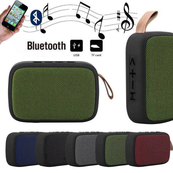 Fabric 3D Stereo Mini Bluetooth Speaker Dj Sound Box Bass FM TF Card