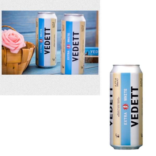 Belgium Food Grade White Bear Aluminum Beer Can UV Printing