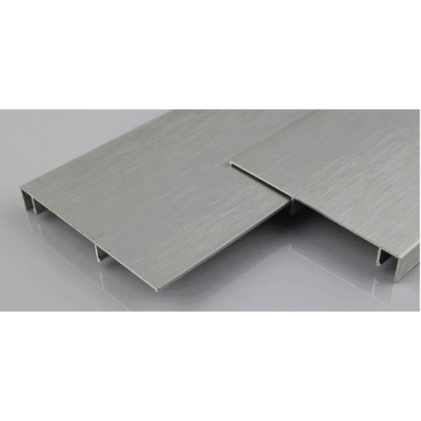 Brush Polished Aluminium Profiles For Decoration 6063 T5 Golden / Silver / Bronze