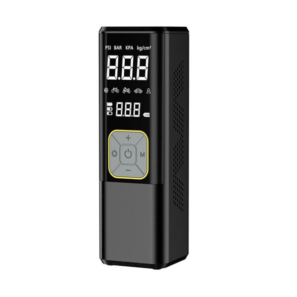 Black YANTU AM43 Mini Cordless High Pressure Air Pump150PSI Portable Digital Automatic Electric Car Tire Inflators Compressor Machine