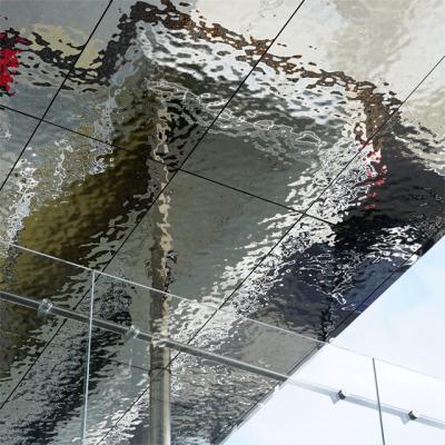 304 316 201 Mirror Polished Silver Gold Champagne Colored Water Mirror Stainless Steel Rippled Sheet For Ceiling Wall