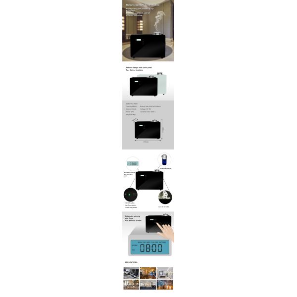 App-Controlled Scent Air Machine with 500CBM Coverage and Durable Metal Shell for Commercial Use