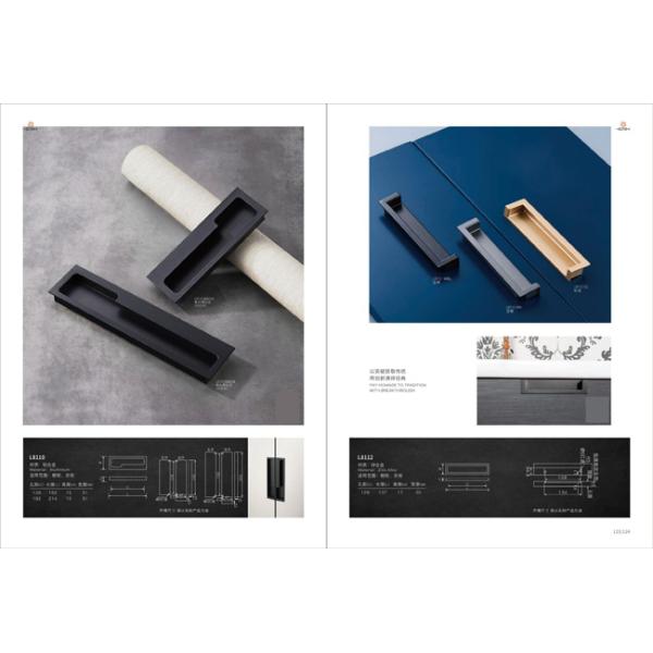 Wholesale Zinc Alloy Modern Luxury Kitchen Cabinet Handles Matt Gold Black Wardrobe Door Drawer Furniture Pull Handle