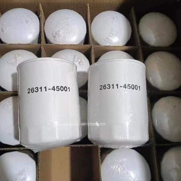 High efficiency lube fillter 26311-45001 lube oil filter 26311-45001