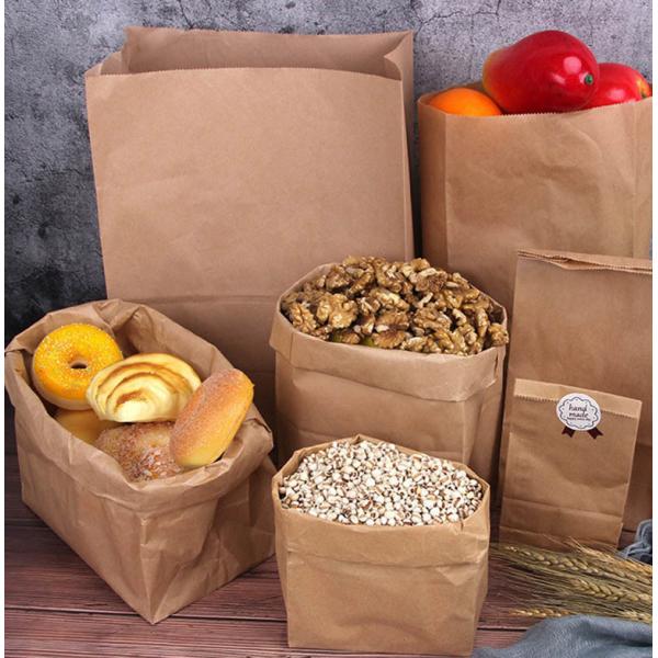 40gms-150gms Квадратный дно Kraft мешок упаковка Kraft пищевые пакеты нефтяной