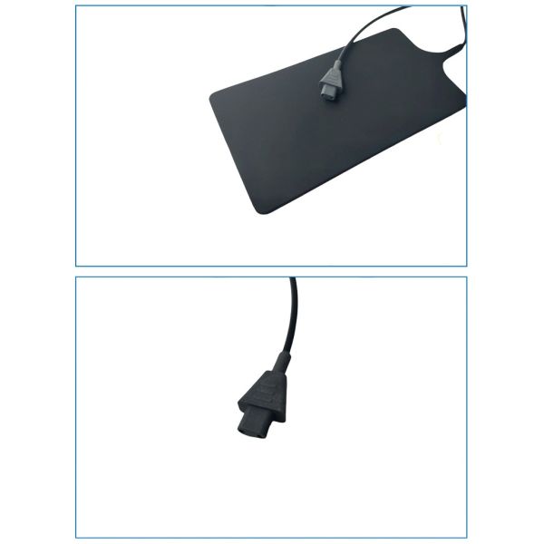 Two Hole Silicone Negative Electrode Plate Soft Reusable ESU Grounding Plate Patient Compatible Medical Consumables CE Certified