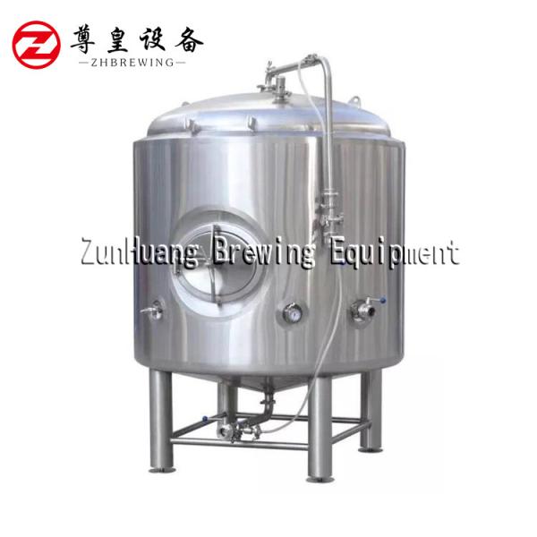 Large Bright Beer Tank With Cooling Jacket , Filling / Storage Brewery Bright Tank