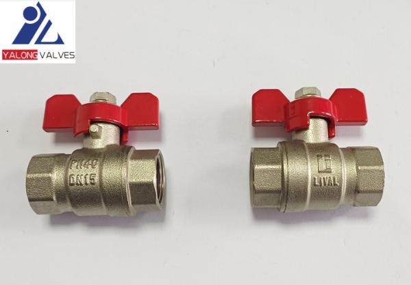 Dn15 Forged Brass Ball Valve T Handle Chrome Plated