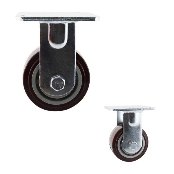 PU 4 Inch Replacement 440LBS PP Core Heavy Duty Rigid Casters