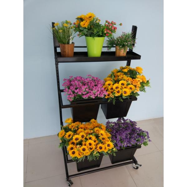 Movable Flower Display Rack / Floral Display Stands In Home Garden
