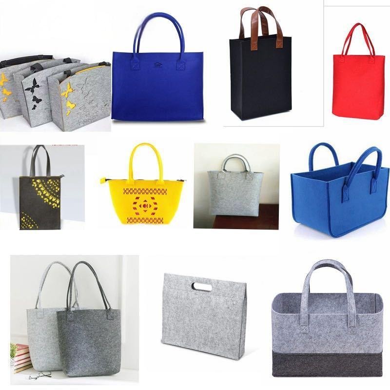 Felt Portable Shopping Bag Big Easy Toy Snack Storage Bag Advertising Gift Satchel logo Customization