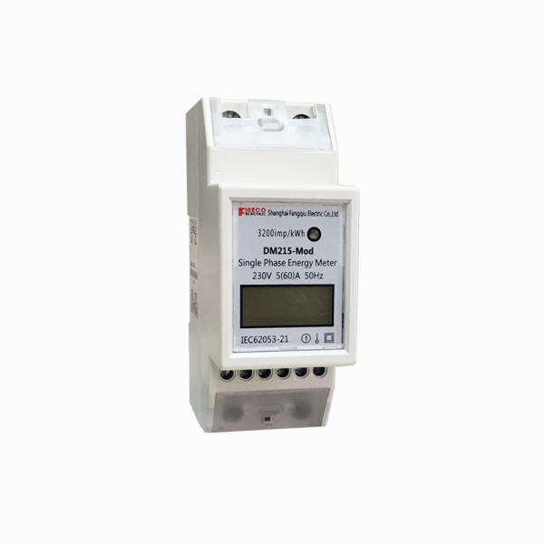 Single Phase Digital KWh Meter DM215 230V 60A for 220V/230V Output Voltage 72*100*106.5