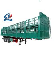 FUWA BPW eixos carregador de carga a granel vedação semi-reboque para transporte de gado