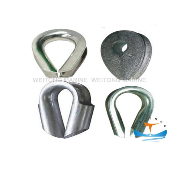 Hoisting Rigging Marine Wire Rope Thimble Bright And Smooth With Hot Dip Galvanized