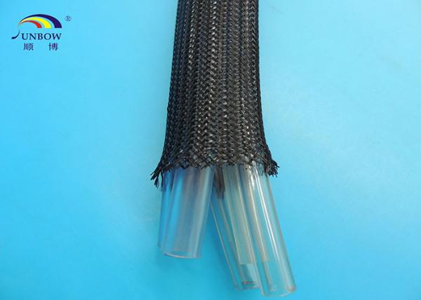 Non flammable Polyester braided Sleeve , Wear resistant Cable Sleeves for Wire Harness