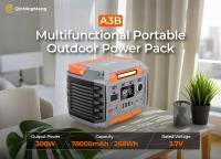 Station électrique portable multifonctionnelle de 300 W 288 Wh avec recharge sans fil
