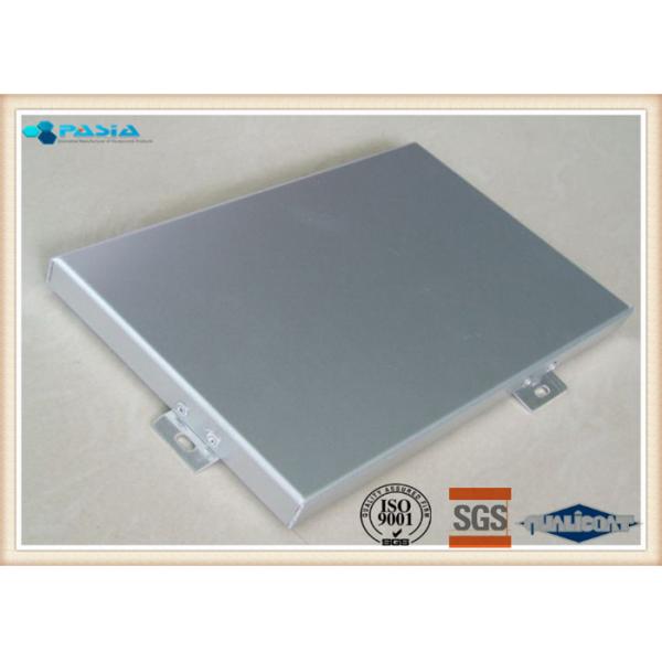 PVDF Powder Coated Solid Aluminium Cladding Panels Standard / Flat Surface