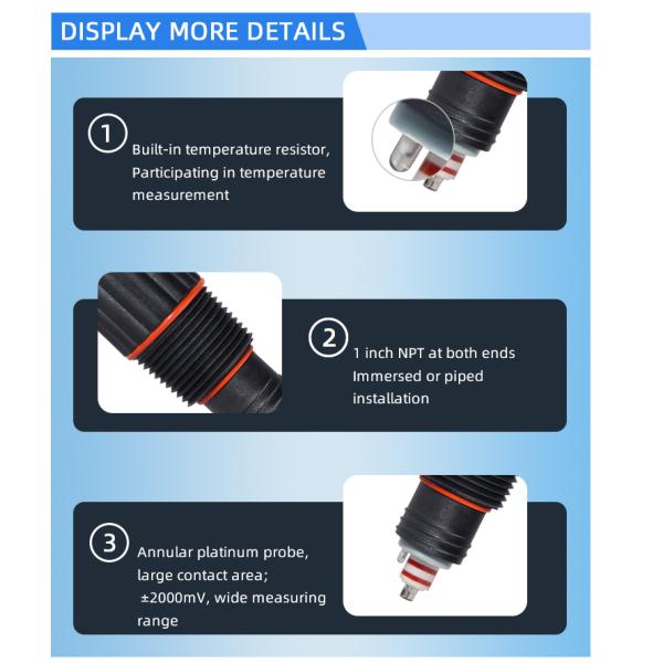 Rs485 ORP Sensor With Split Wire For Industry Sewage / Drinking Water