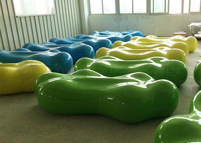 Colorful Printing Fiberglass Rest Bench Shopping Center Durable Bench