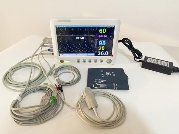 China Manufacturer's Portable 10 Inch Ultra-Thin Patient Monitor Multi-Parameter Bedside Dental Examination Therapy Equipment