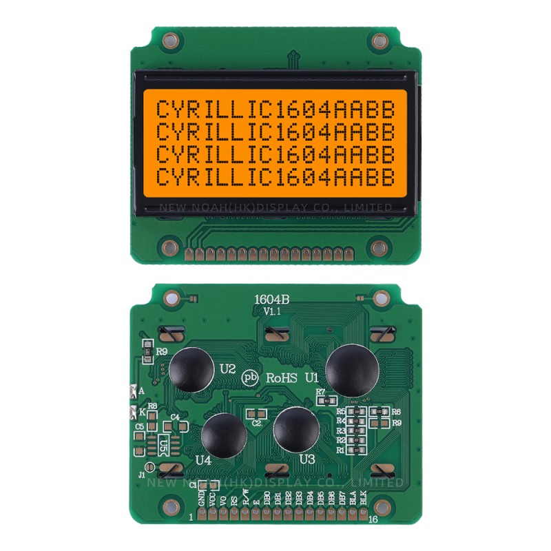 Cyrillic Gray Film 1604B Liquid Crystal Display 16PIN ST7066U Character LCD Screen Quality Assurance