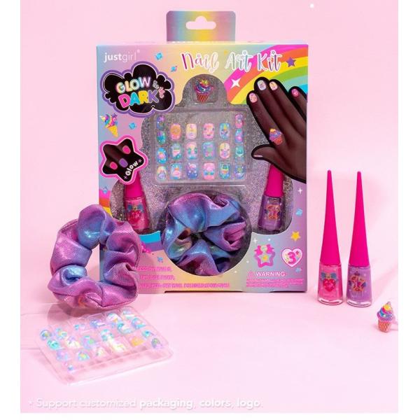 Delicate Easy To Use DIY Nail Art Kit For Pretend Play With GID Nail Polish