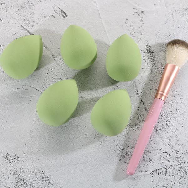 New Green Girl Makeup Sponge Puff Egg Face Concealer Cosmetic Powder Make Up Blender Sponge Tools DX75