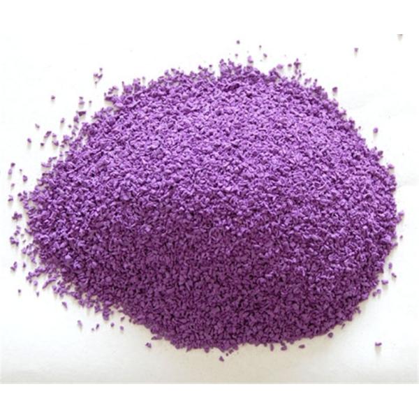 2mm - 4mm EPDM Rubber Crumb Purple / Red Rubber Pellets For Play Area