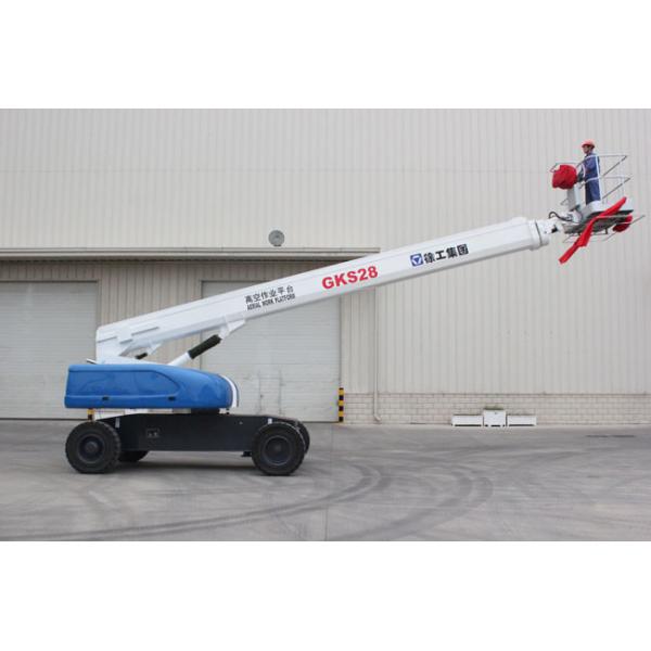 80Feet / 25 Meter Telescoping Boom Crane 350KG  ISO / Gost Certification