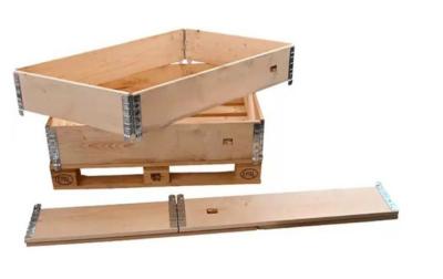 Customized Dimension Crate Box Wooden Foldable Standard Pallet Collars