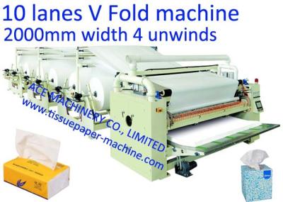 máquina de lenço de papel facial de 200mm Interfolded