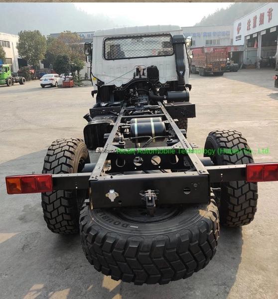Direção esquerda Dongfeng 6x6 tração nas quatro rodas Chassi do camião de carga Euro 3 Padrão de emissões