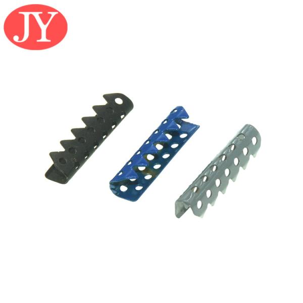 jiayang aglet painting color blue color mesh brass tips aglets  brass tip