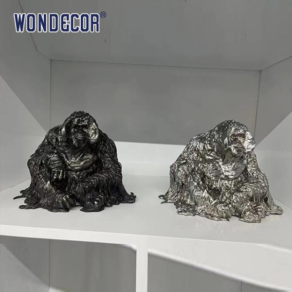 Heavy Weight Stainless Steel Animal Sculpture Customized Cast Metal Art 3D