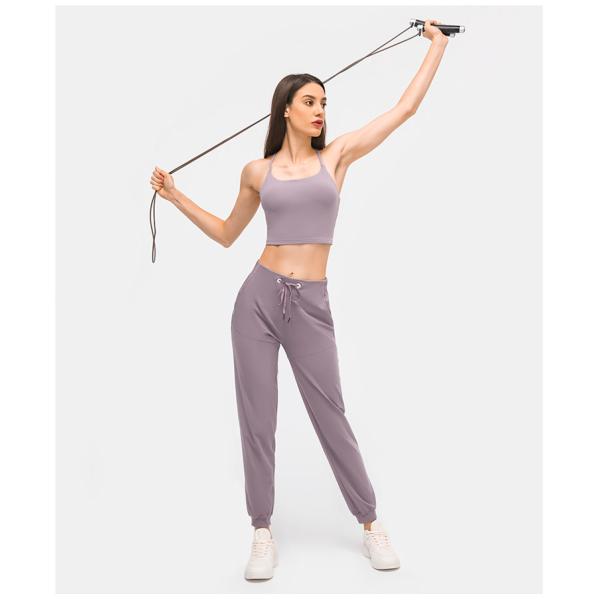 Womens Stretch Workout Pocket Yoga Pants Straight Beam Foot