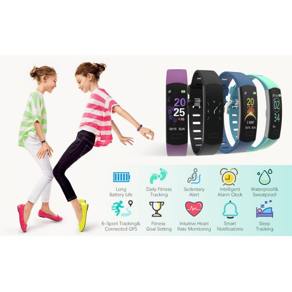 0,96 дюйма C07 плюс Smartwatch 80mAh 51822 детей экрана цвета нордический водоустойчивый