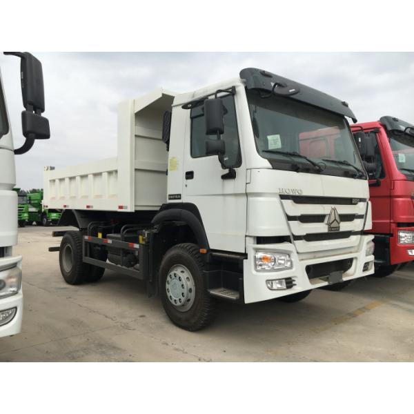 4×2 290hp Double Axle Dump Truck , SINOTRUK 5 - 10 Ton Dump Truck For Docks
