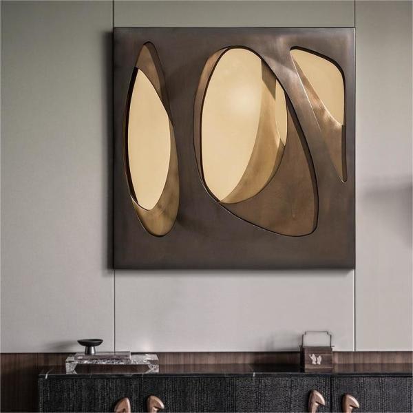 Artes metálicas decorativas para hotéis e restaurantes de luxo Decoração de parede e mobiliário