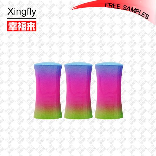 Xingfly Polvo de uñas Cap estampado en caliente Logotipo Material plástico