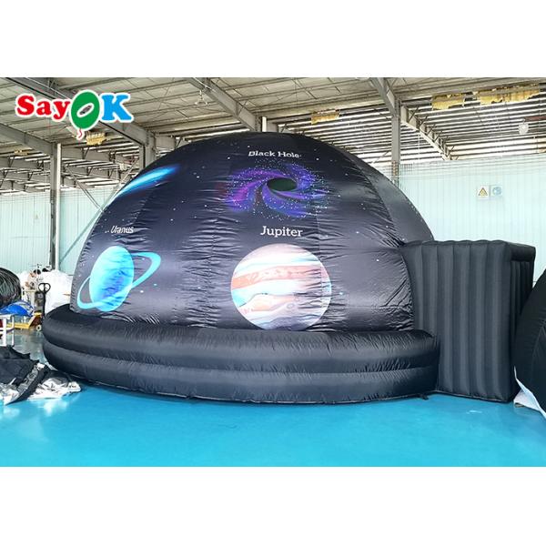 6м напечатал шатер купола проекции раздувного планетария черный для дисплея науки