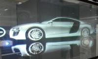 ângulo de vidro de opinião 170° do auto adesivo holográfico do filme da projeção 3D traseira