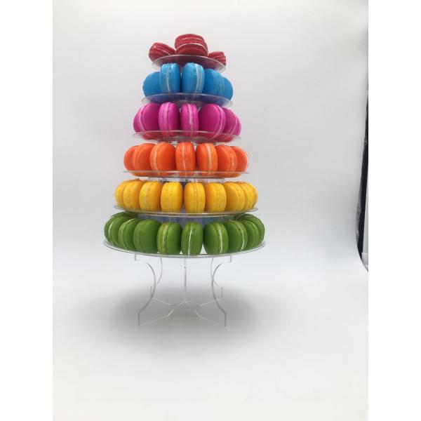 Stackable пластиковая стойка Macaron яруса рождественской елки 6 Macaron упаковывая